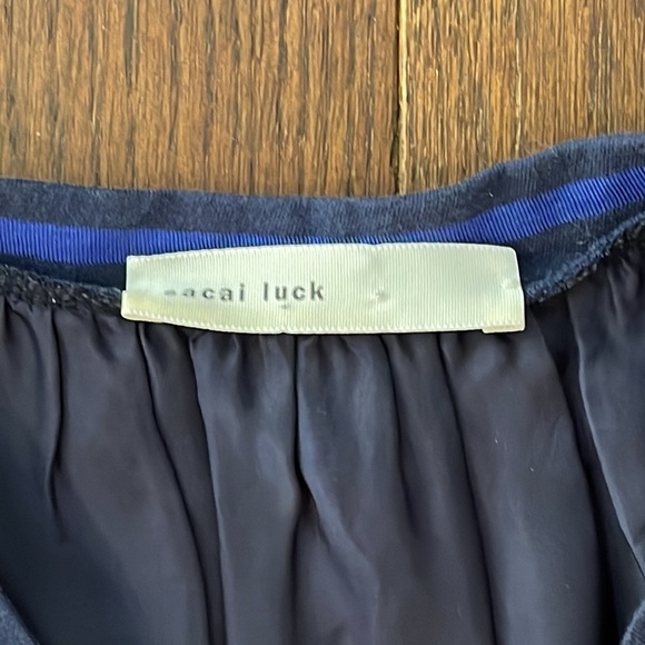 Sacai luck Navy Silky Women’s Dress Size Small - Picture 5 of 6